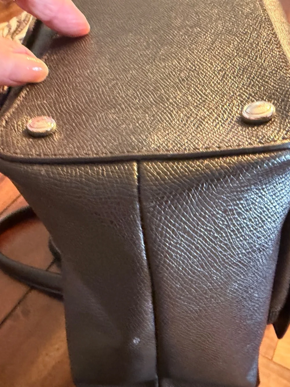 Tumi Black leather Large Sinclair Camila Tote